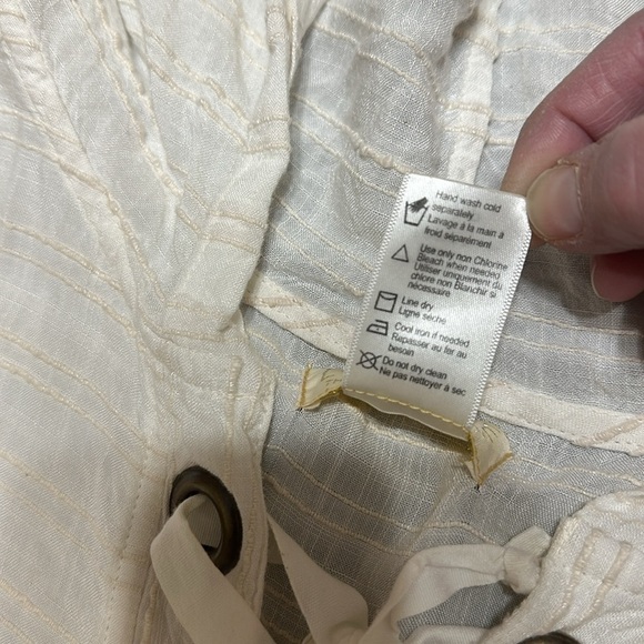 L*Space Love Letters‎ Hoodie Lace Up Tunic In Cream, Women’s Size Small - Picture 14 of 16